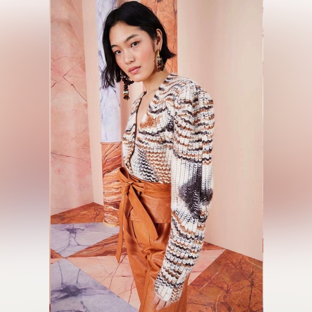 ULLA JOHNSON Greta Cardigan in Tapir - Picture 4 of 11